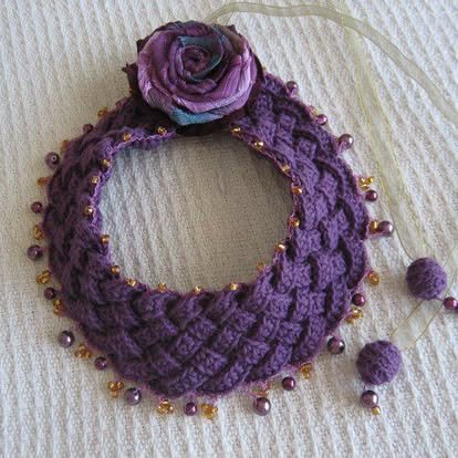Pectoral Tyrenzado Crochet – Marianerías by Marian